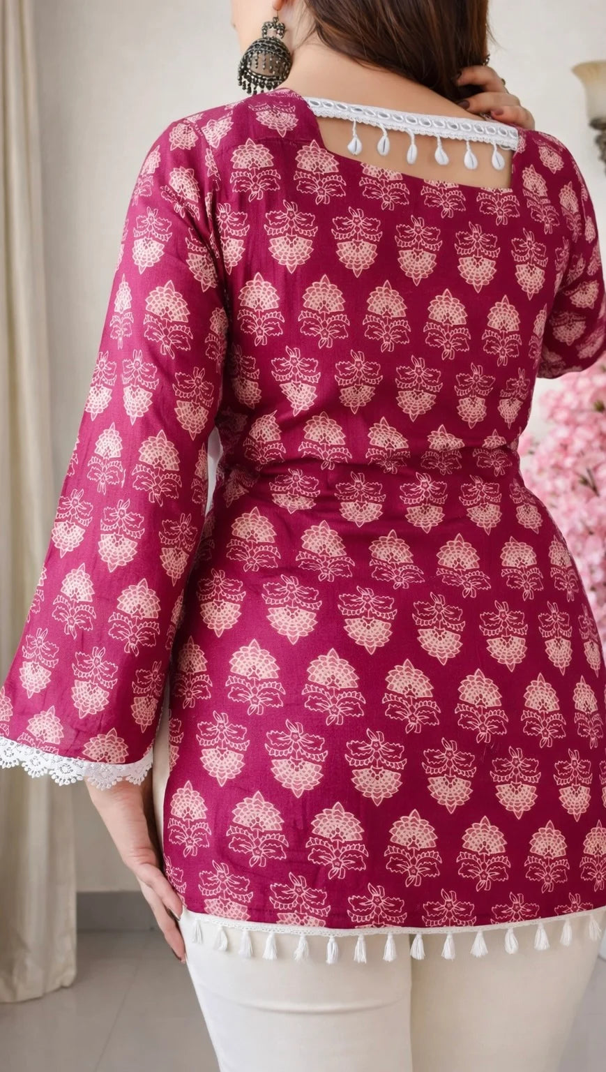 Pretty Flared Sleeves Short kurti