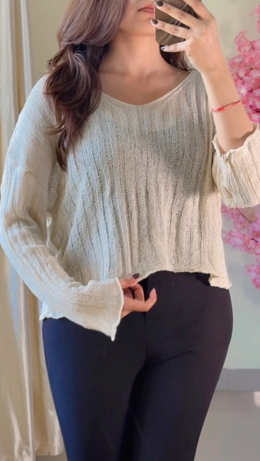 (Size-Free Size ) Crochet Top-C486