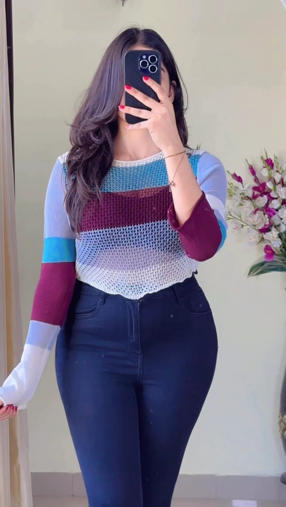 (S To M) Crochet Top- (Cb-10)