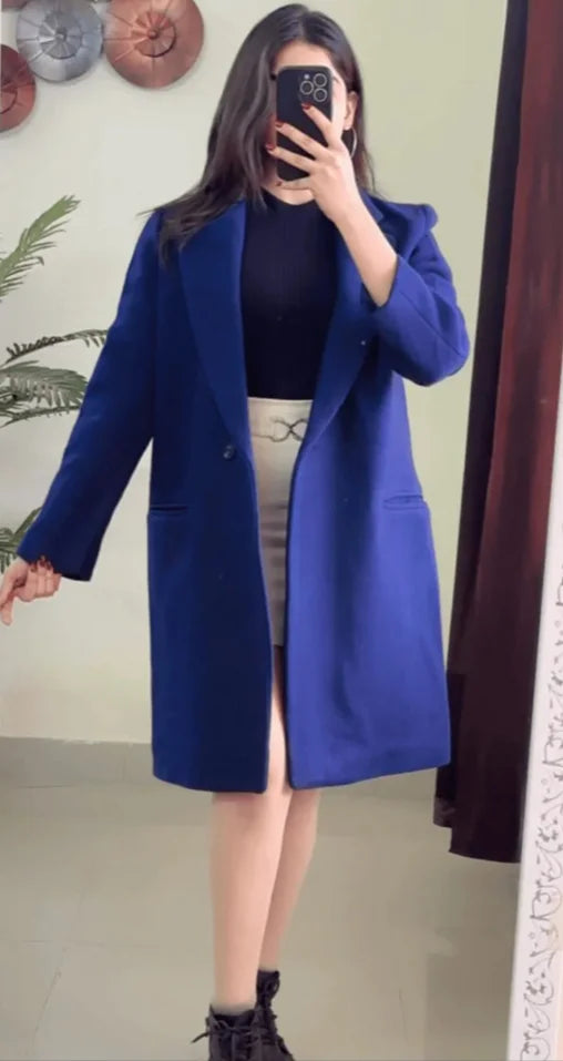 (Xs To S) Winter Royal Blue Coat W401
