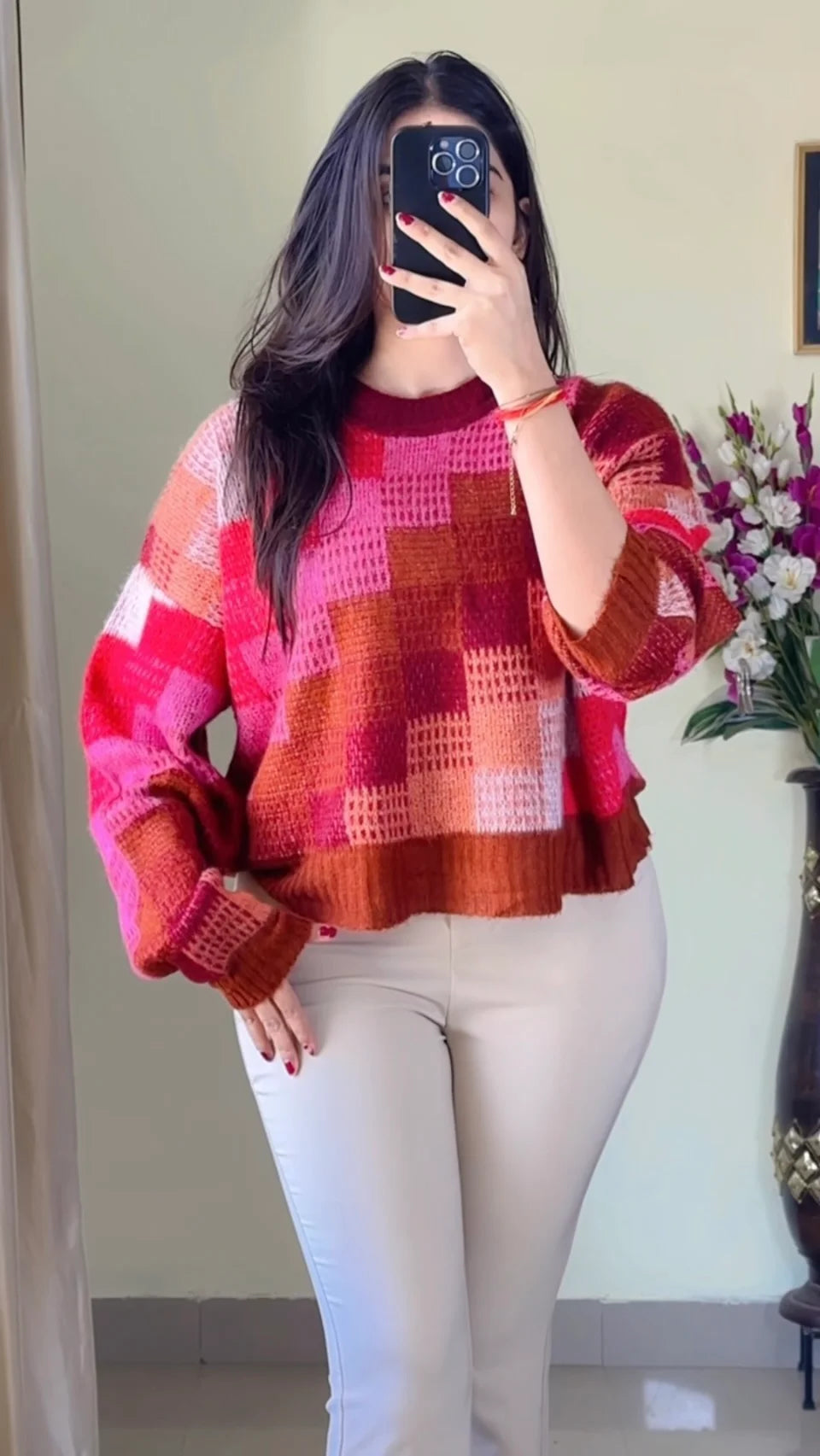 Size(S to M)Crochet Sweater CB-123