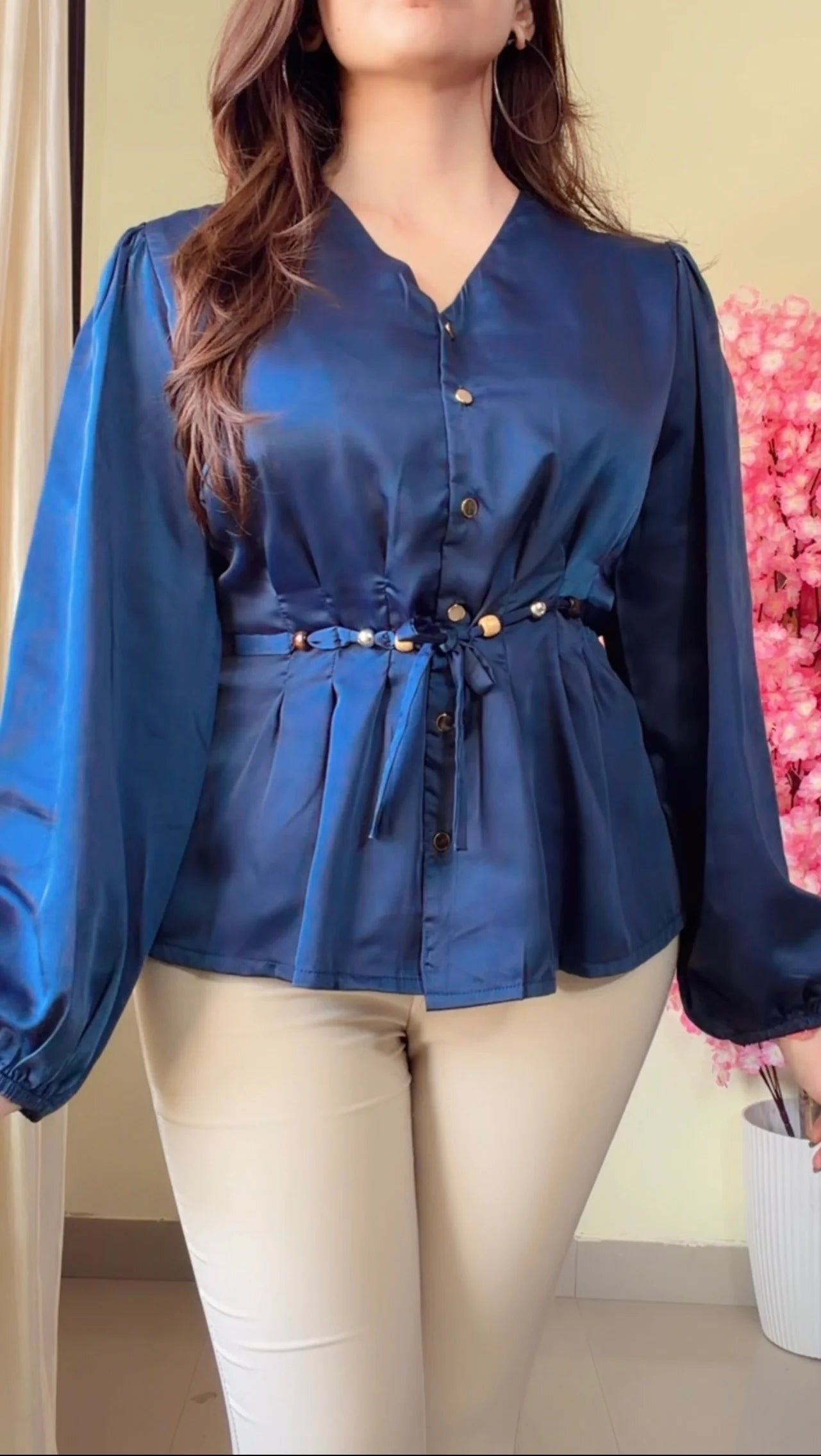 Royal Grace Peplum Shirt