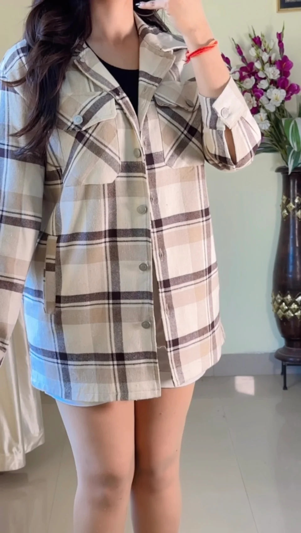 (Size- S to M) Classic Shacket-WS08