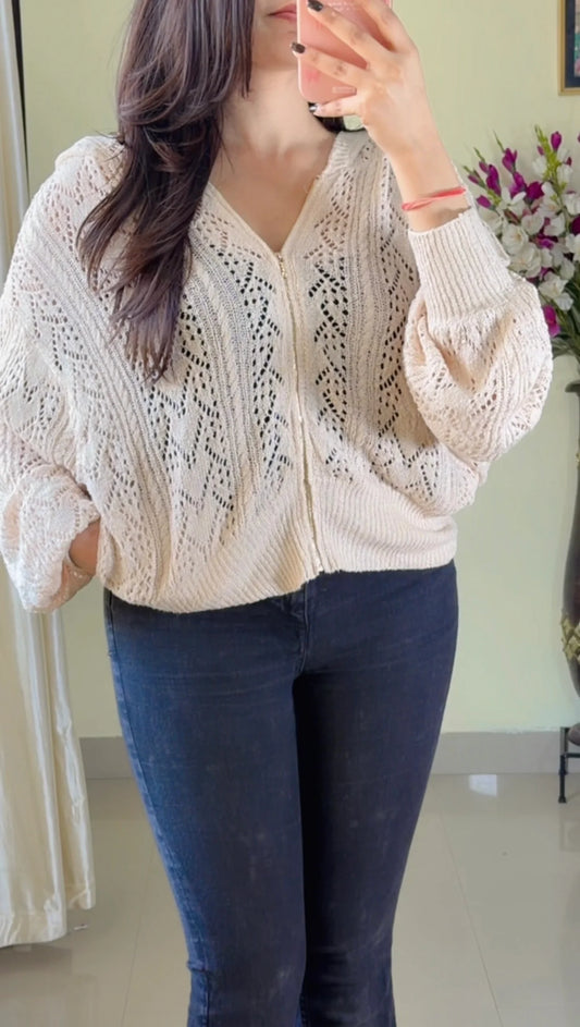 (Free Size) Premium Crochet Top - C435