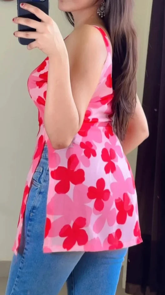 Gorgeous Floral Nyra Short Kurti KT-101