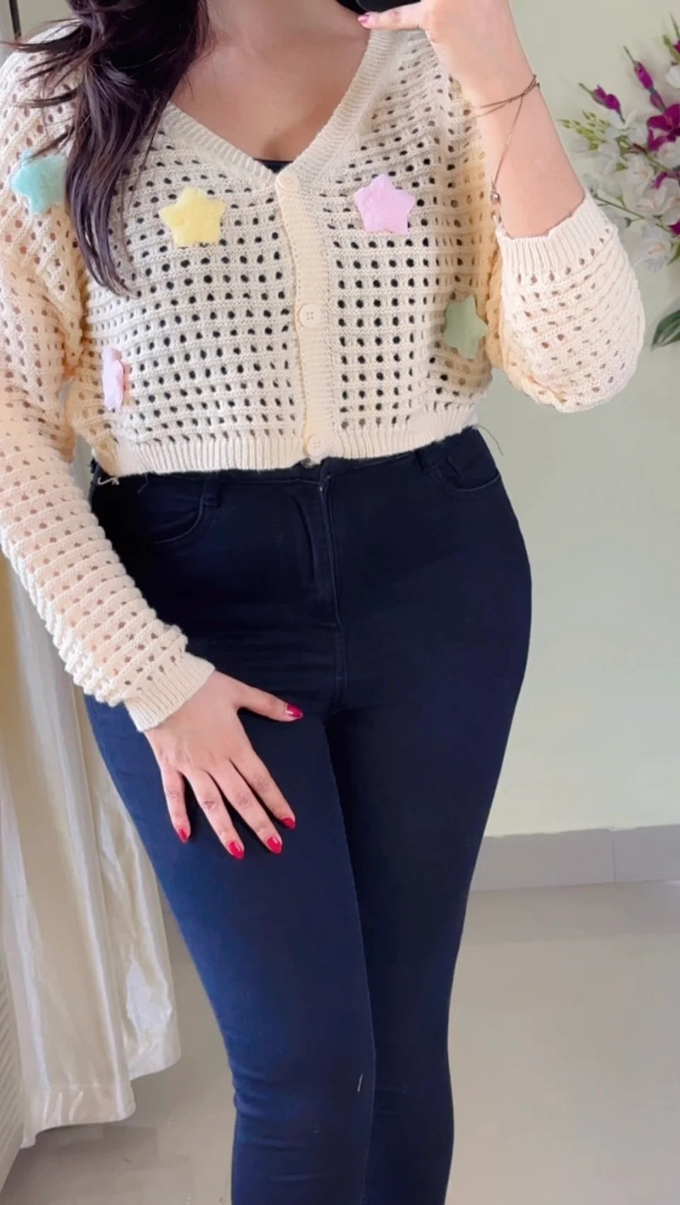 (M To L ) Crochet Top- (Cb01)