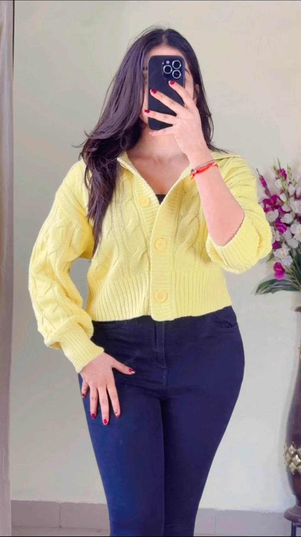 Size(S to M) Crochet Sweater CB-147