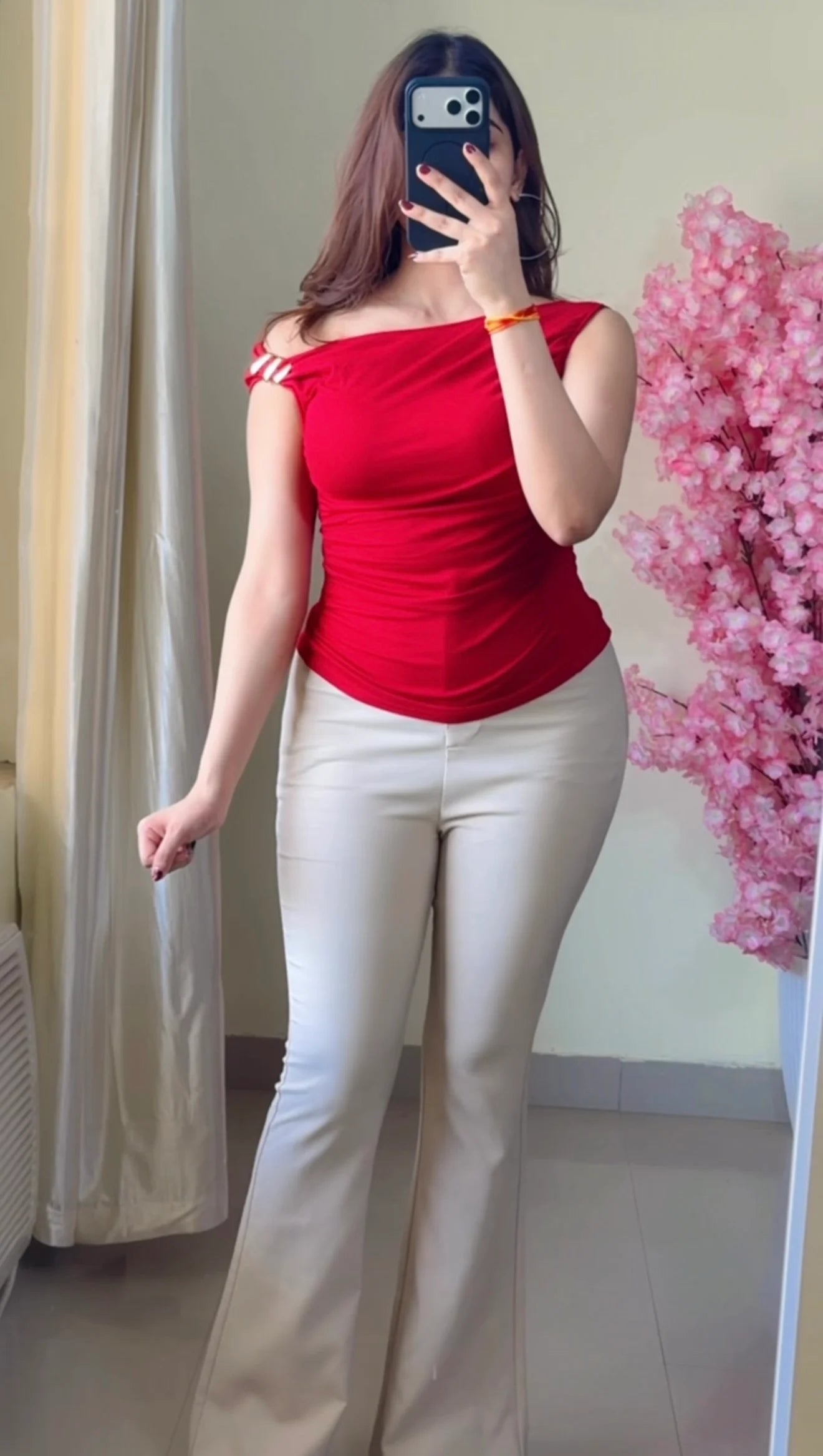 Classy One-Side Off-Shoulder Top