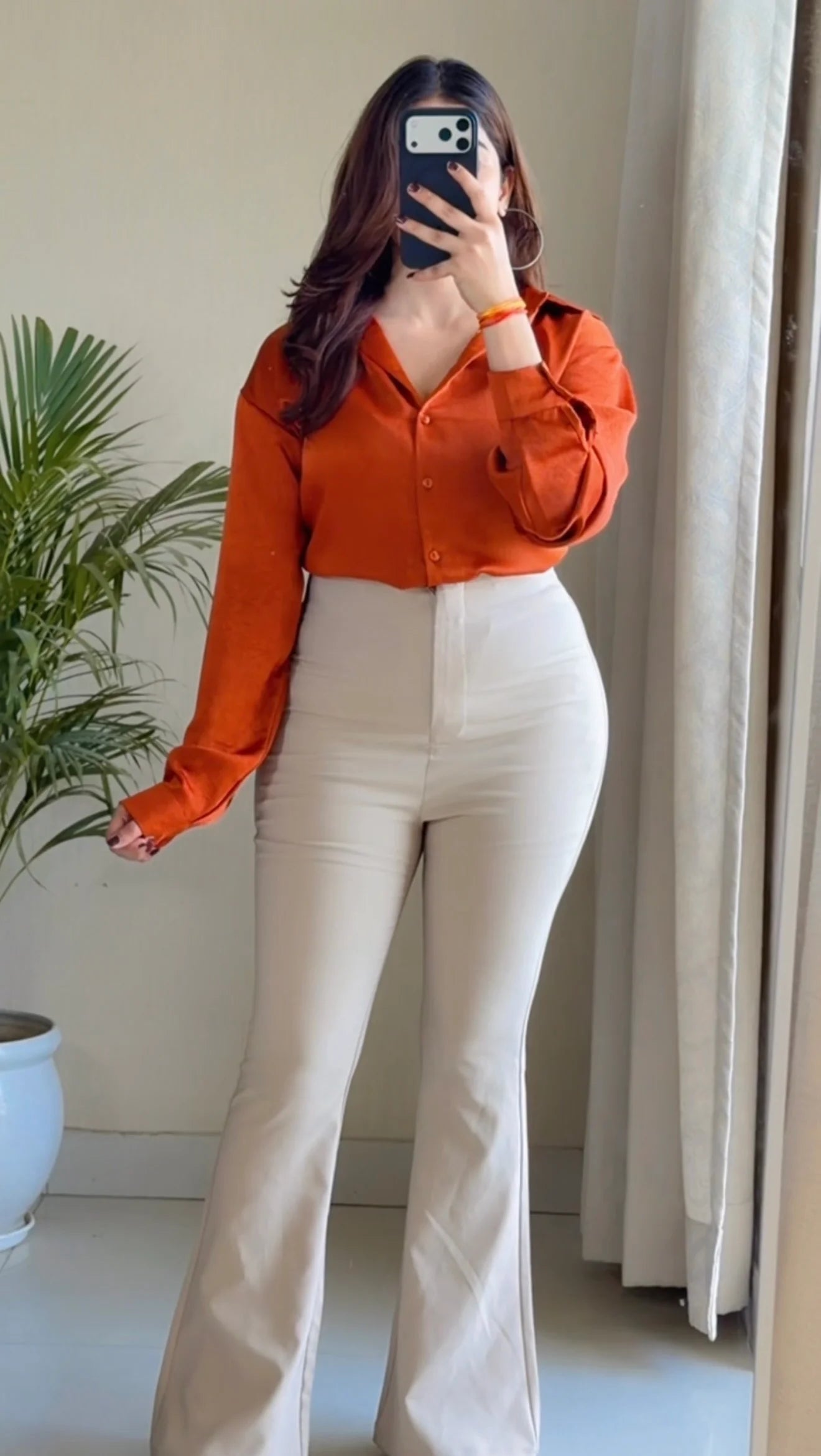 Rust Luxe Sheen Shirt