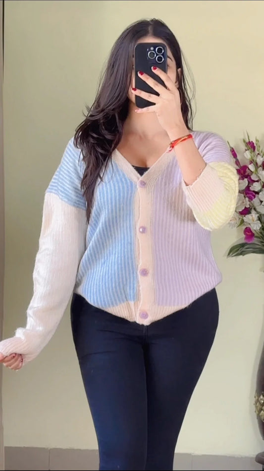 Size(M to L) Crochet Sweater CB-146