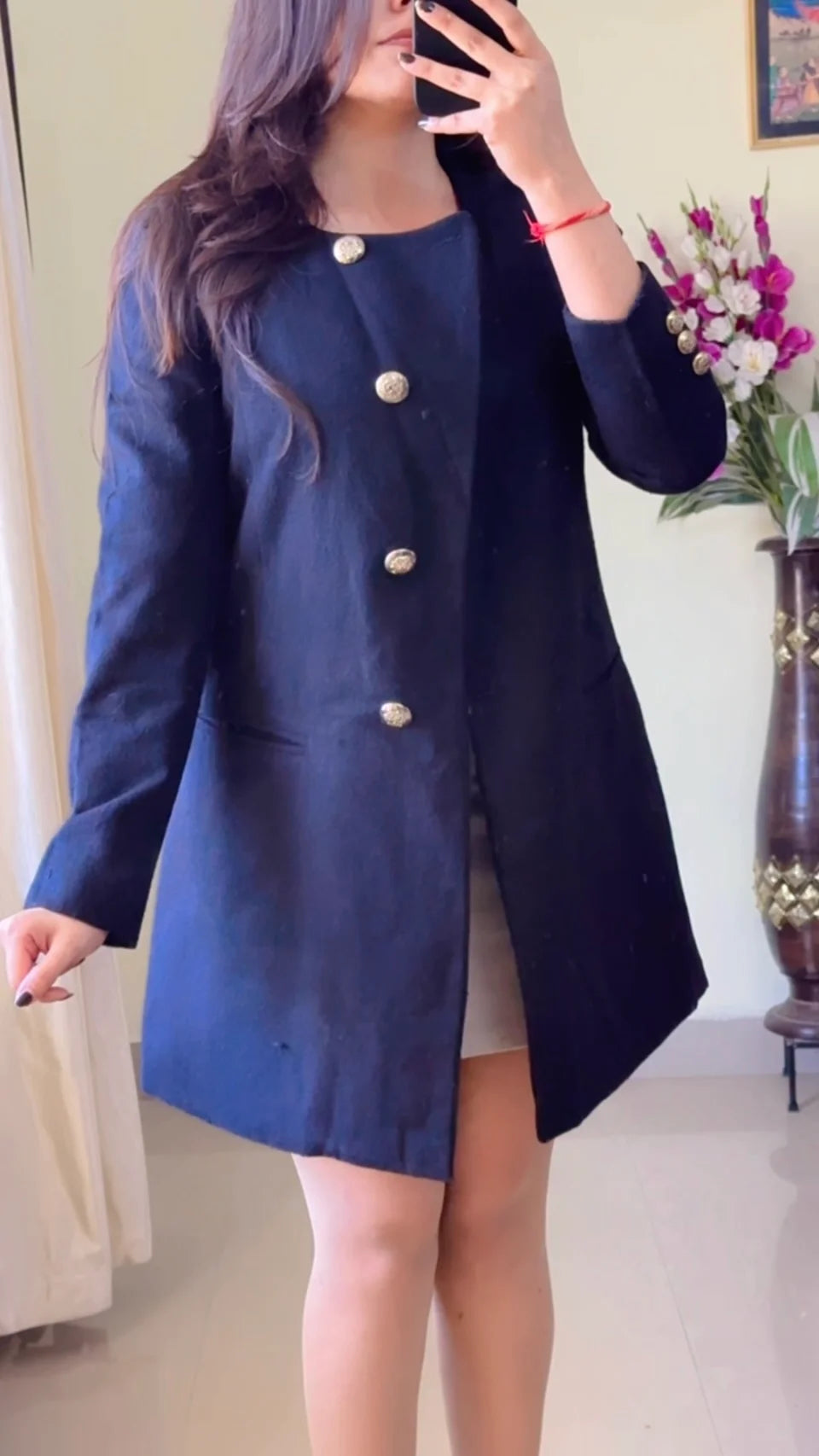 Black Winter Coat- Wo152