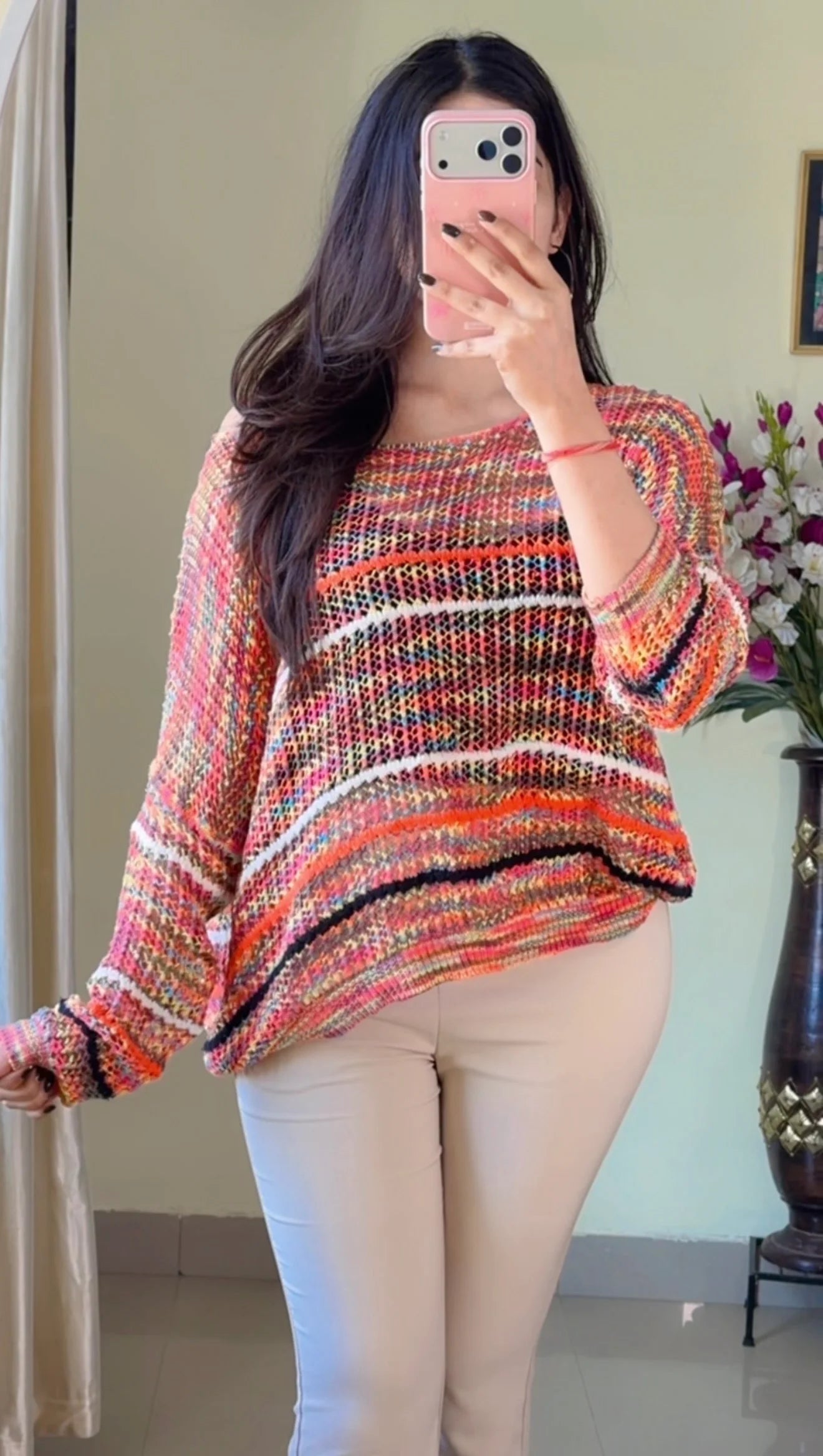 (Free Size) Premium Crochet Top C417