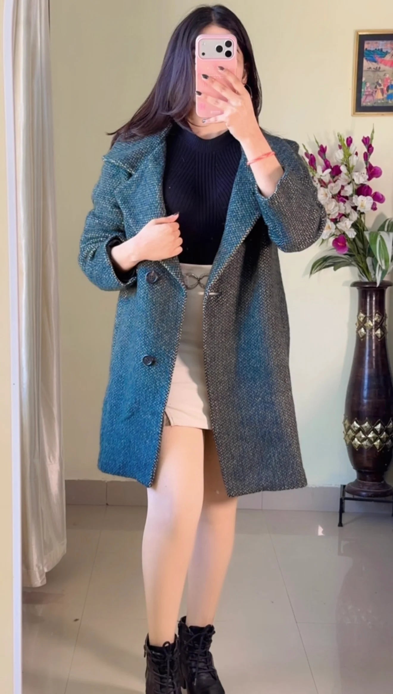 (Size- M to L) Premium Winter Coat - Wo258