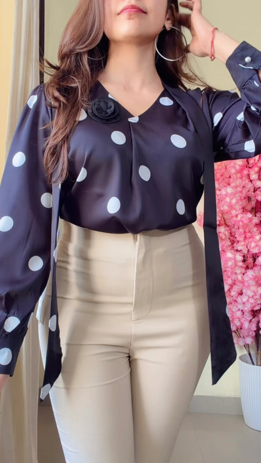 Polka Pop Bow Premium Shirt