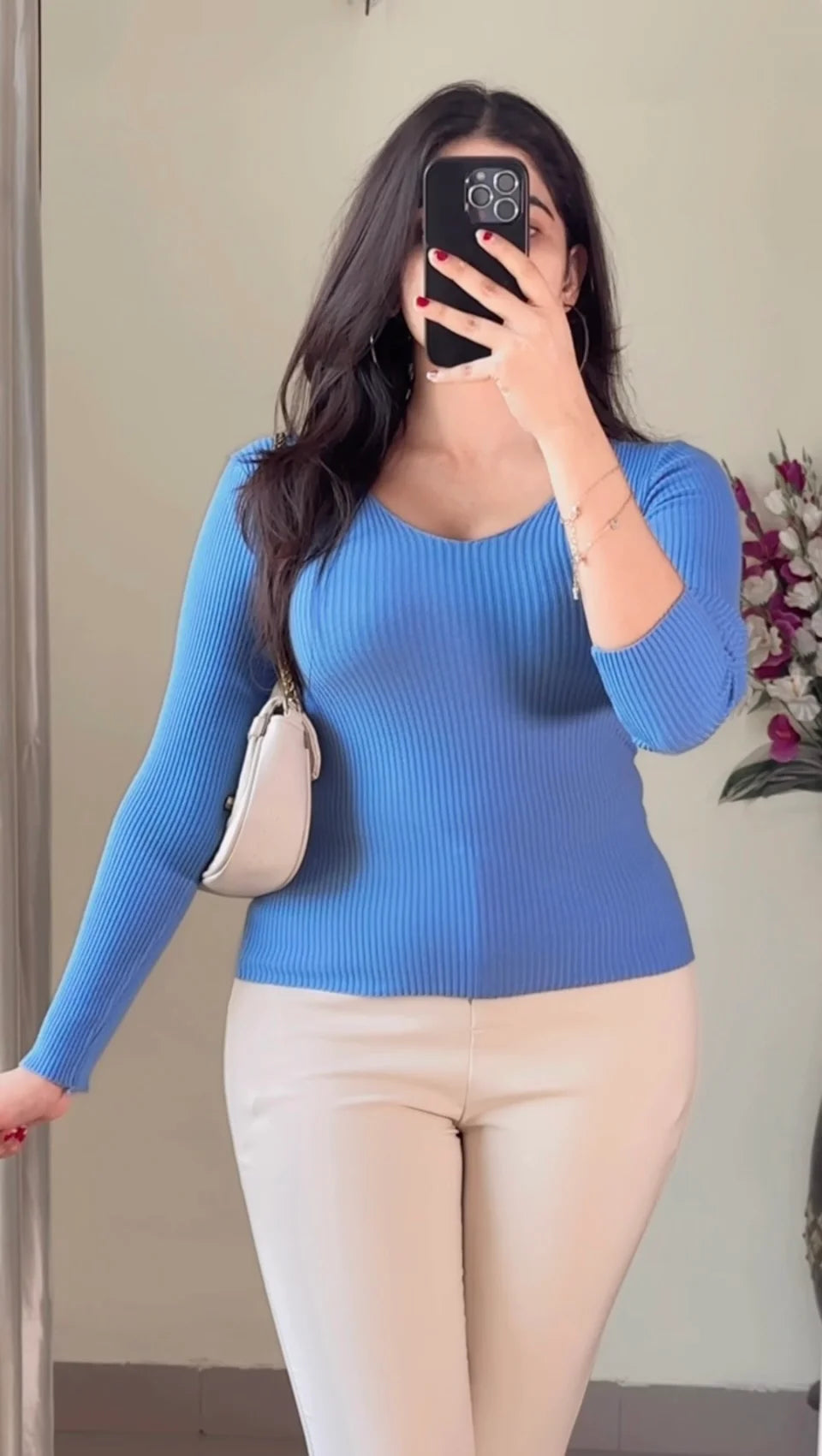 Pretty Ribbed Top- TO98