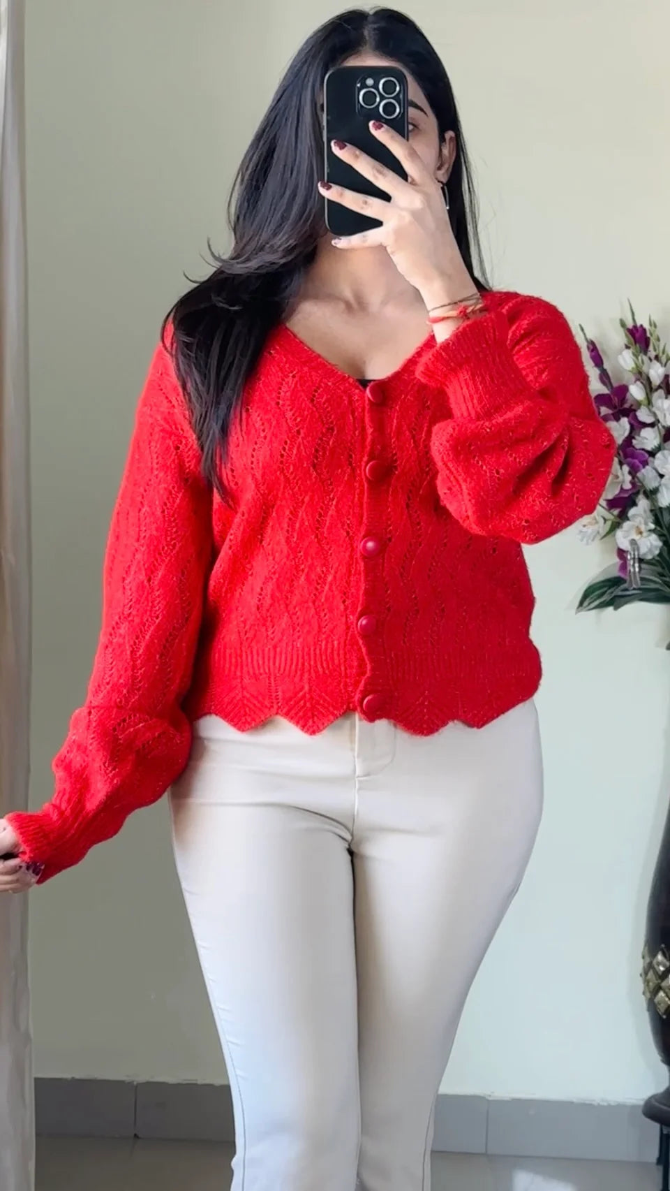 Size(S to M) Crochet Sweater CB-115