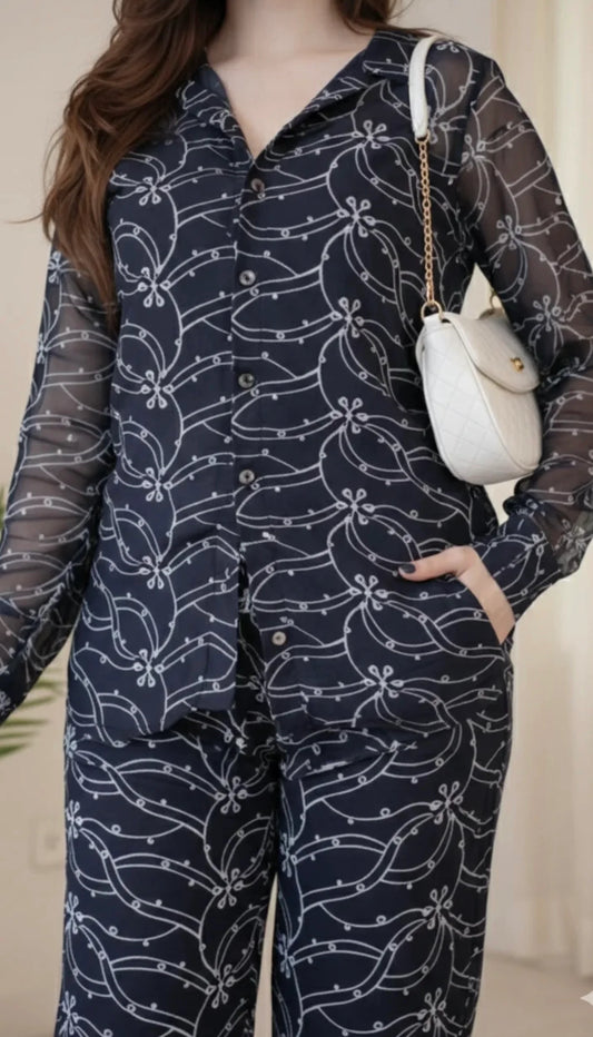 Premium Embroidery Co-Ord Set