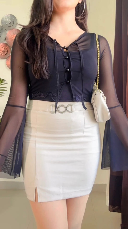 Pretty Bloom Lace Top (To-02)