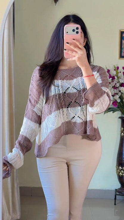 (Free Size) Premium Crochet Top C413