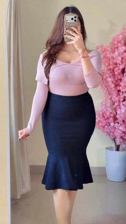 (Size-S to M) Classy Co-Ord Set-  K-543