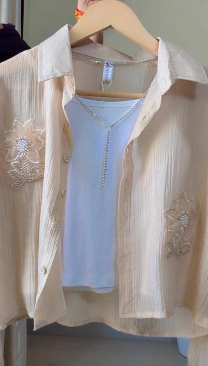 Pastel Yellow shirt+ Inner Combo