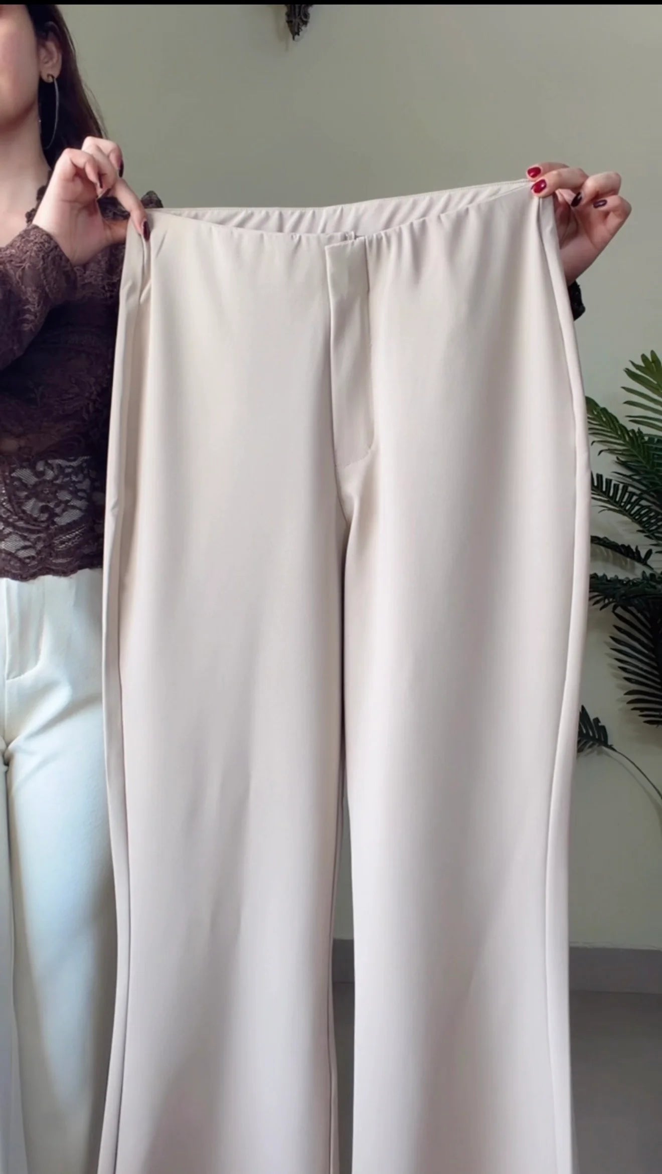Rose Beige Sculpted Bootcut Trouser