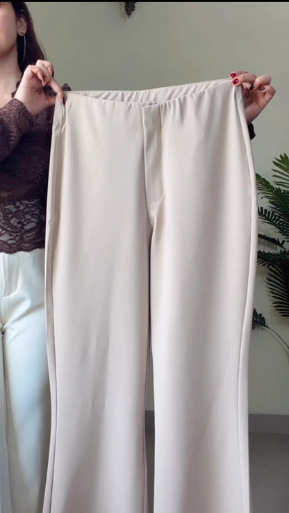 Rose Beige Sculpted Bootcut Trouser