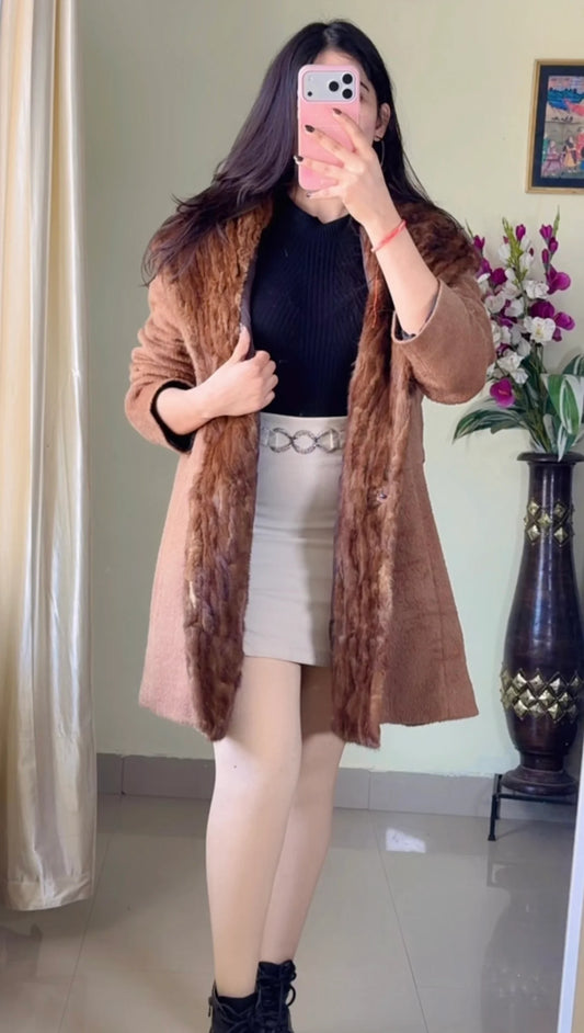 (Size-M To L) Furr Winter Coat WO221