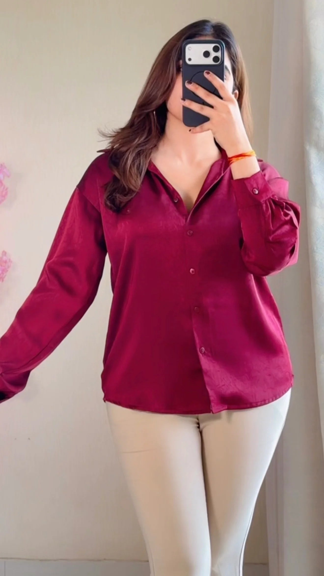 Wine Luxe Sheen Shirt