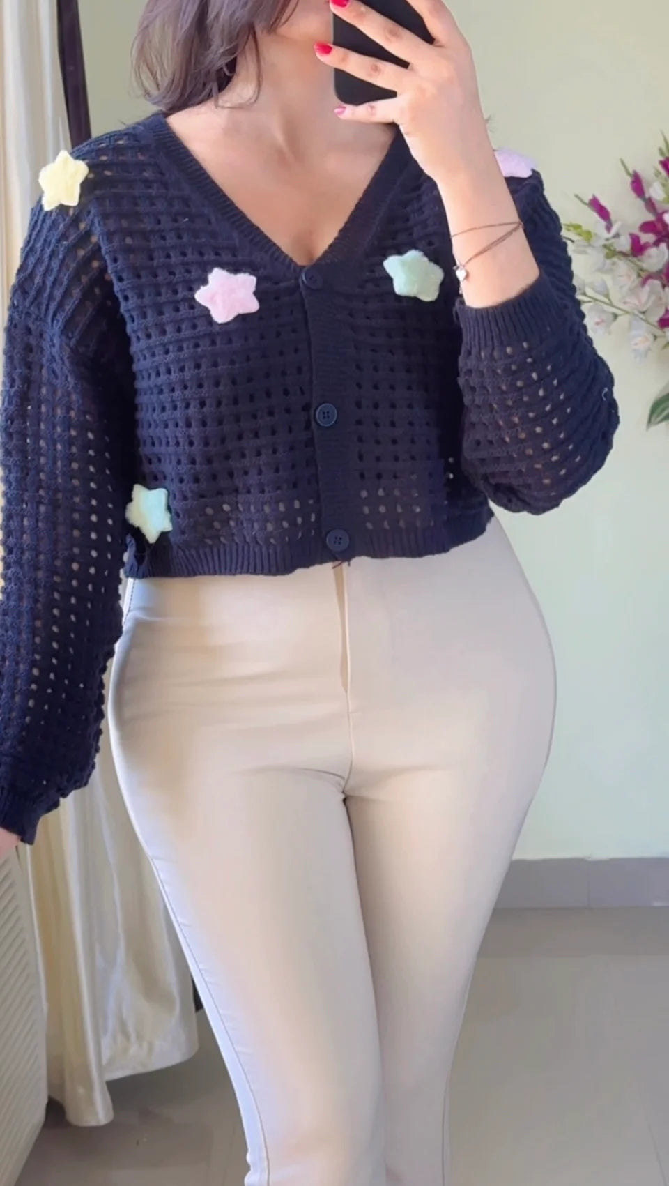 (M To L ) Crochet Top- (Cb01)