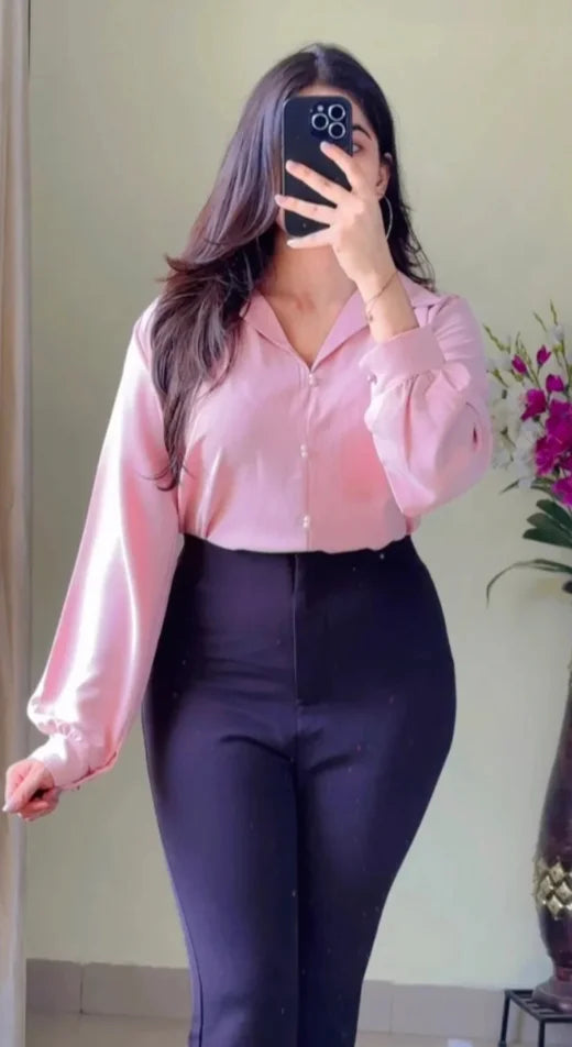 Blush Pink High Quality Shirt (Wrinkle Free)-S23