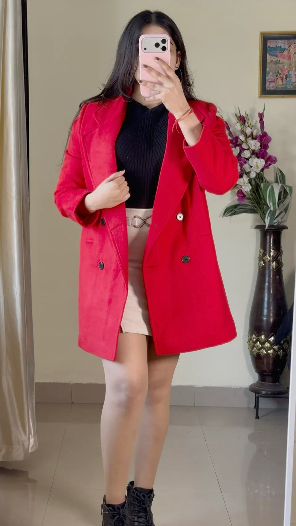 (Size-S to M)  Winter Coat- Wo197