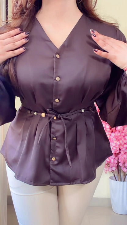 Royal Grace Peplum Shirt-