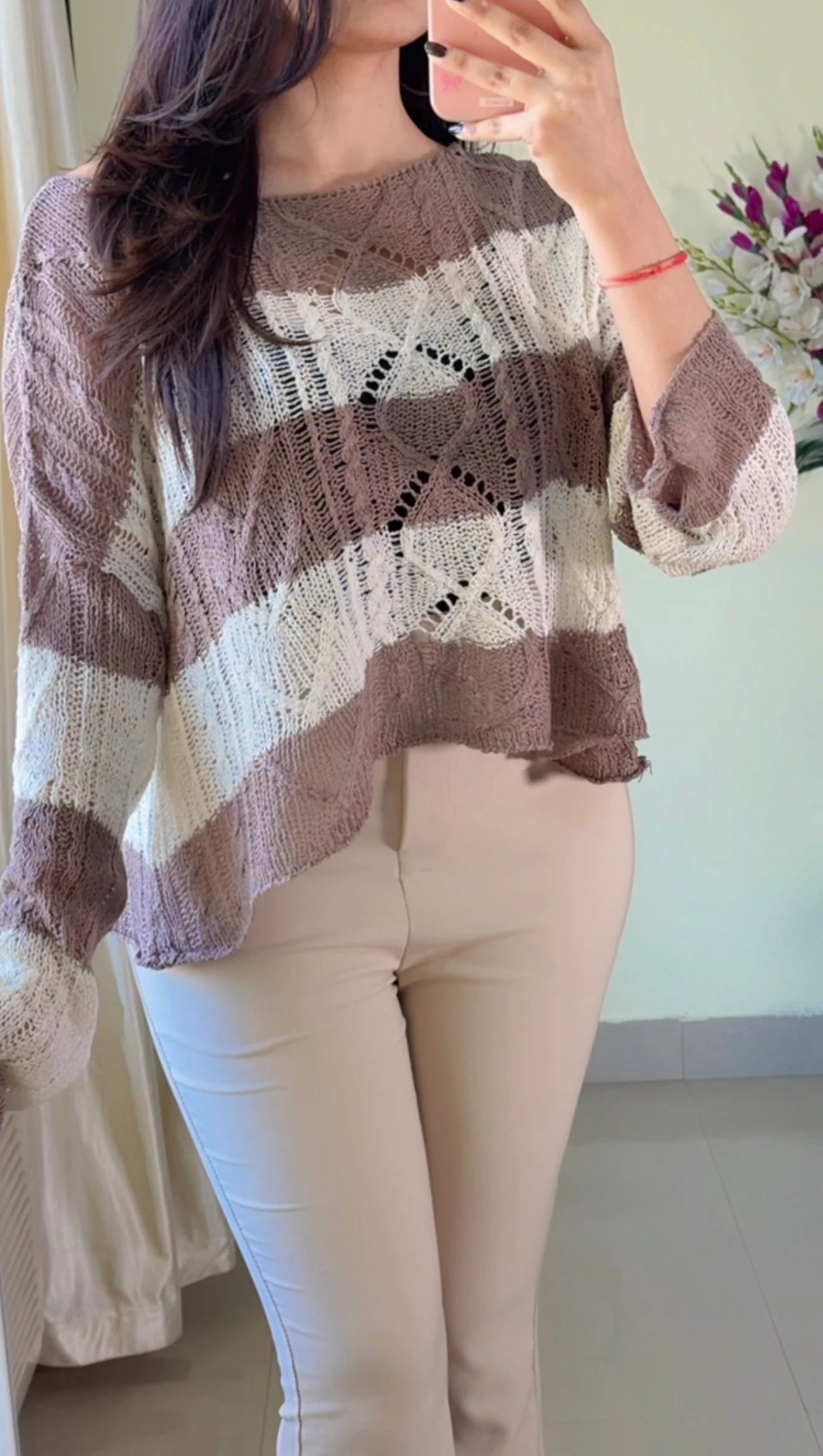 (Free Size) Premium Crochet Top C413