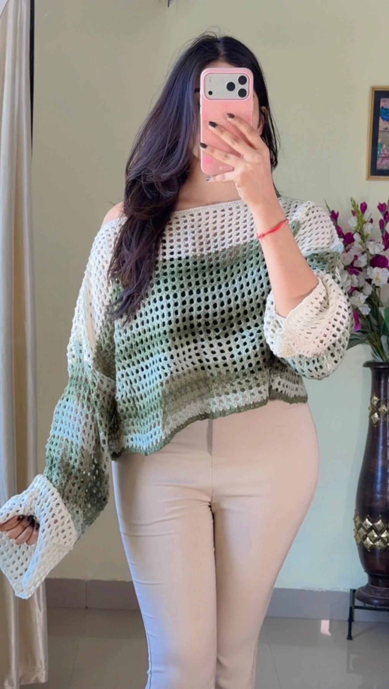 (Free Size) Premium Crochet Top C425