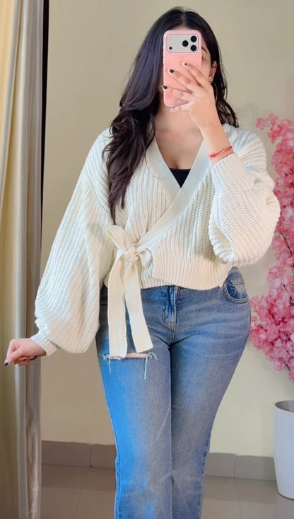 (Free Size) Premium Crochet Top - C458