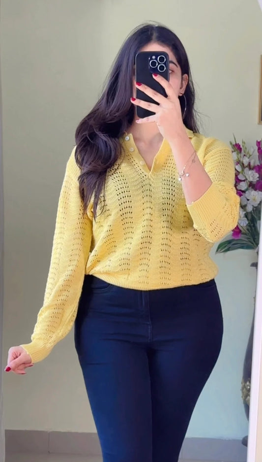 (S To M) Crochet Top- (Cb64)