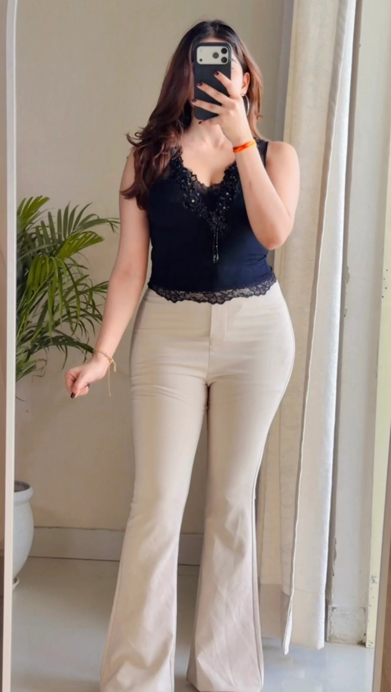 Floral embroidery lace sleeveless party top