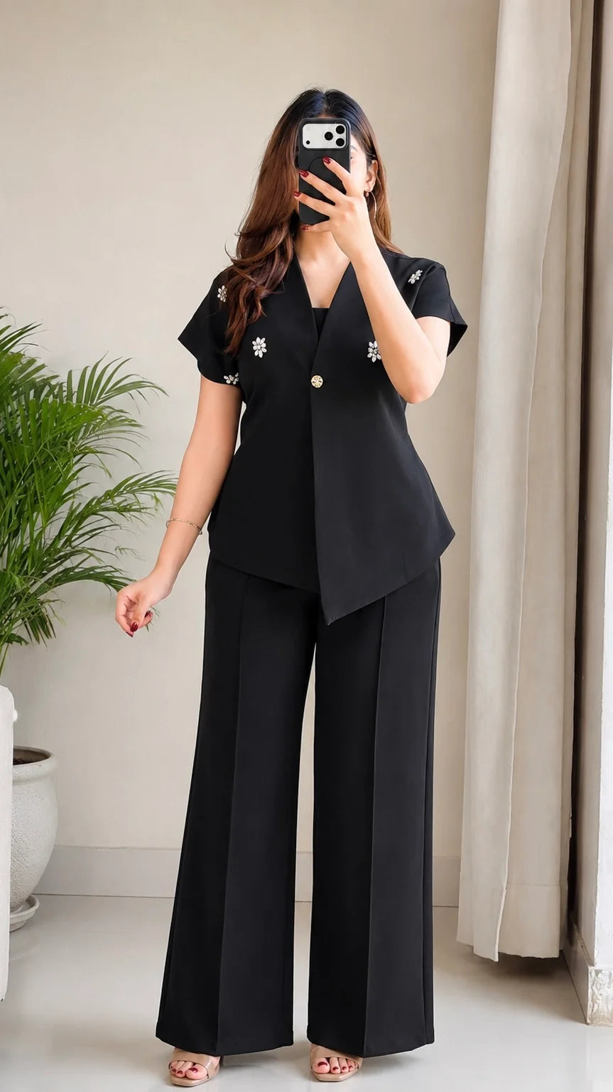 Luxe Stone Work Premium Co-Ord Set