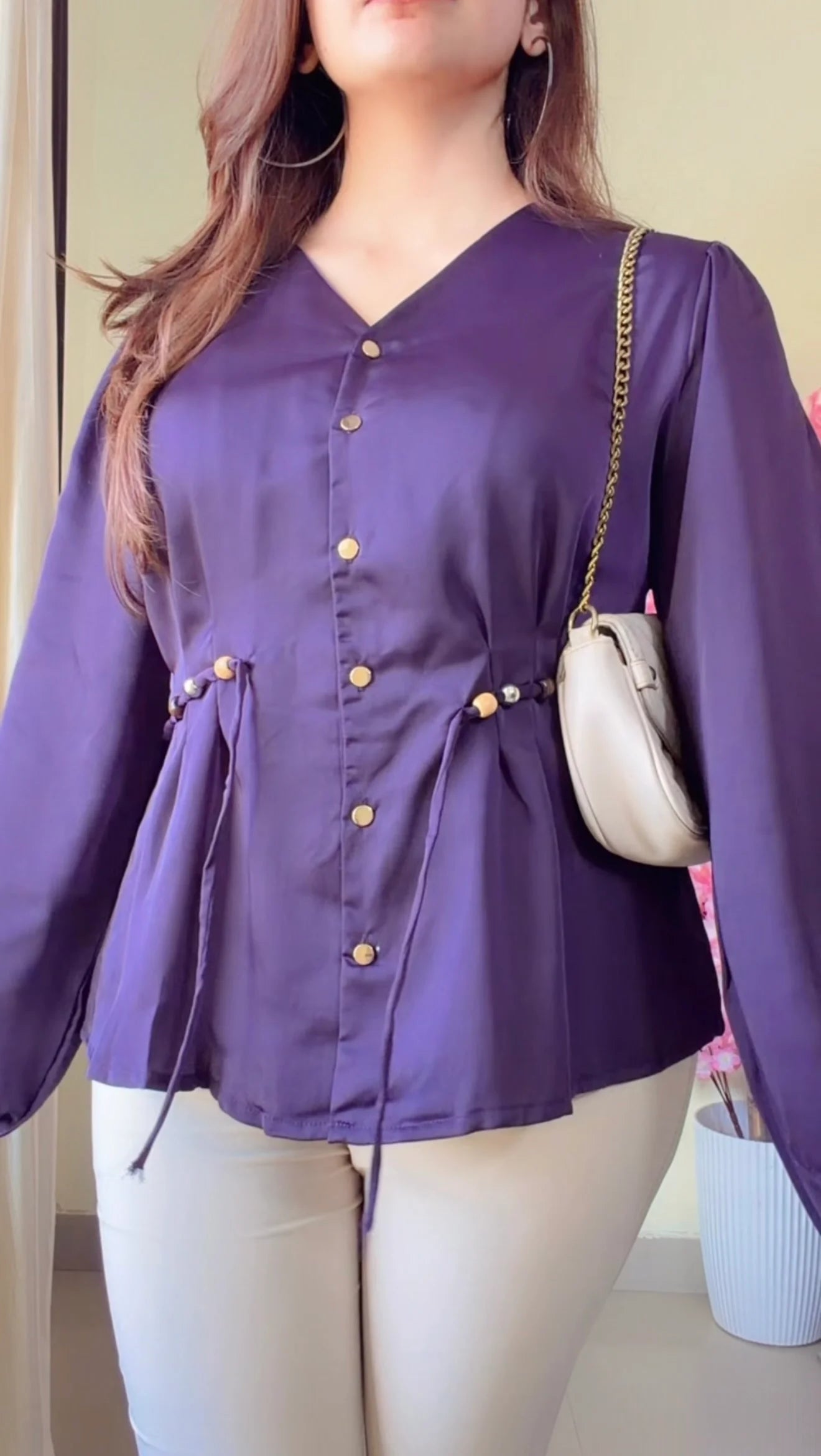 Royal Grace Peplum Shirt