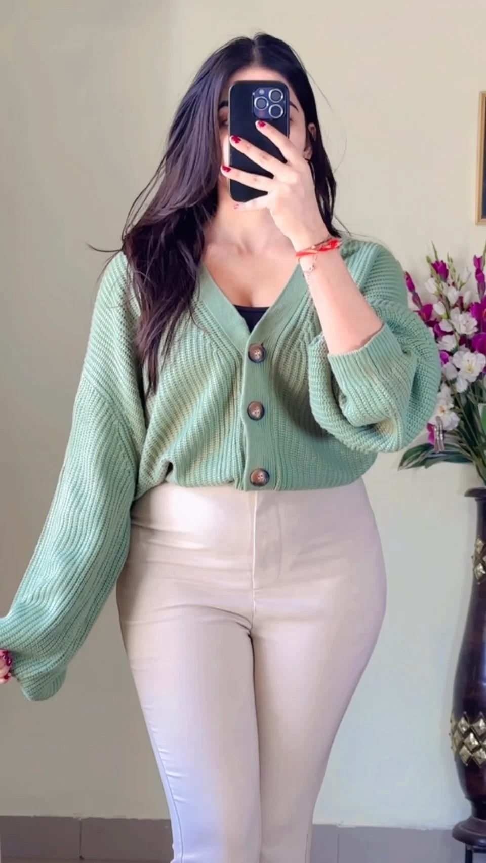 Size(L to 2XL )Crochet Sweater CB-125