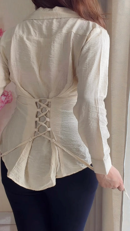 Premium Corset Back Summer Shirt