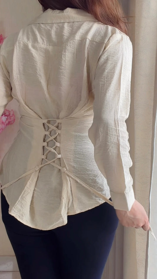 Premium Corset Back Summer Shirt