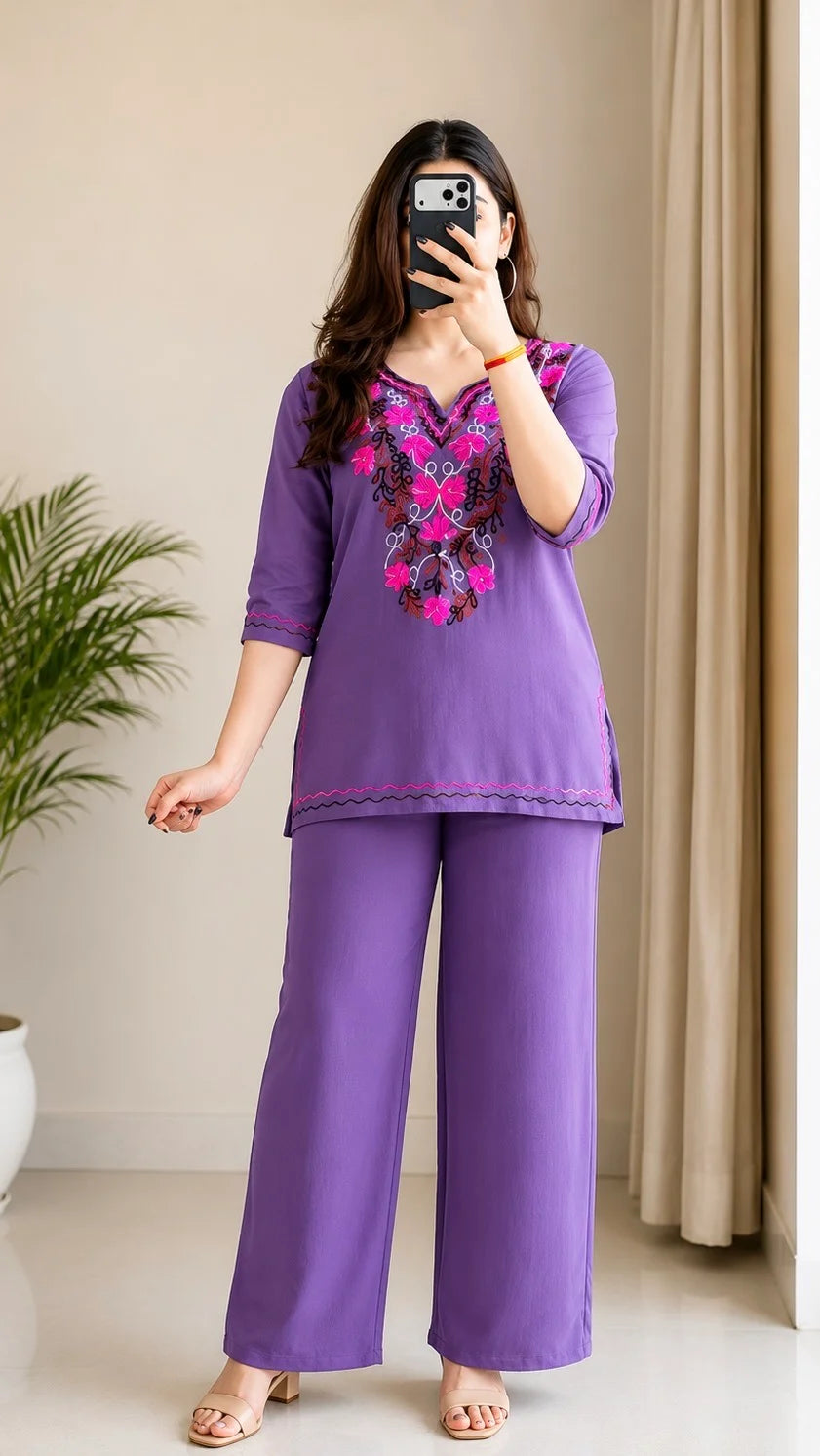 Gulnaar Embroidered Pakistani Co-Ord Set