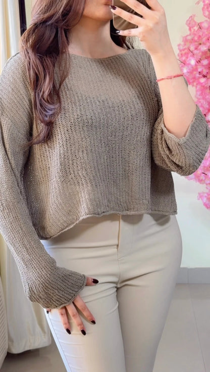 (Free Size Till 40"Bust  ) Crochet Top-C511