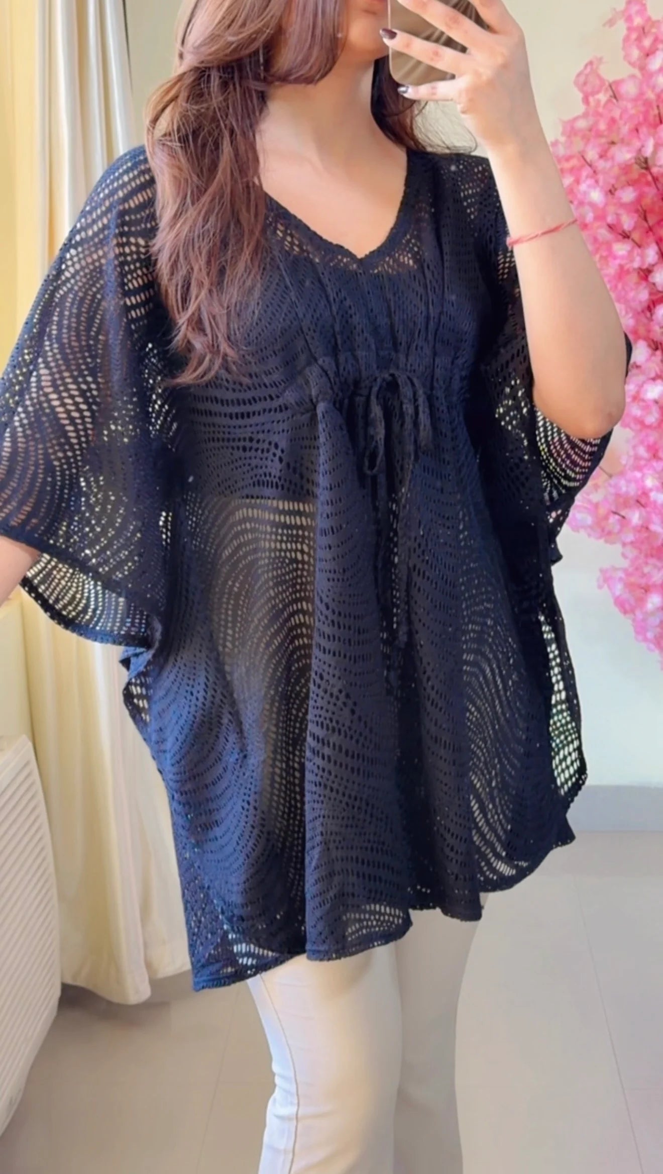 (Size-XL to 4XL) Crochet Top- C491