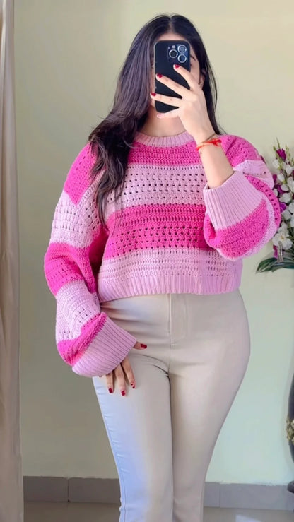 Size(Free Size) Crochet Sweater CB-116