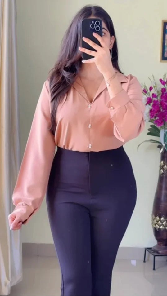 Peachy Brown High Quality Shirt (Wrinkle Free)-S26