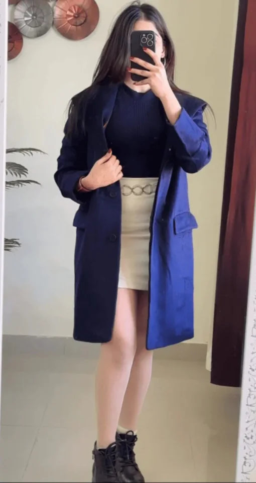 (S To M) Winter Coat Blue W341