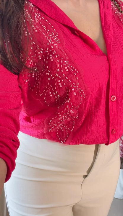 Pinkleaf Embroidered Premium Shirt